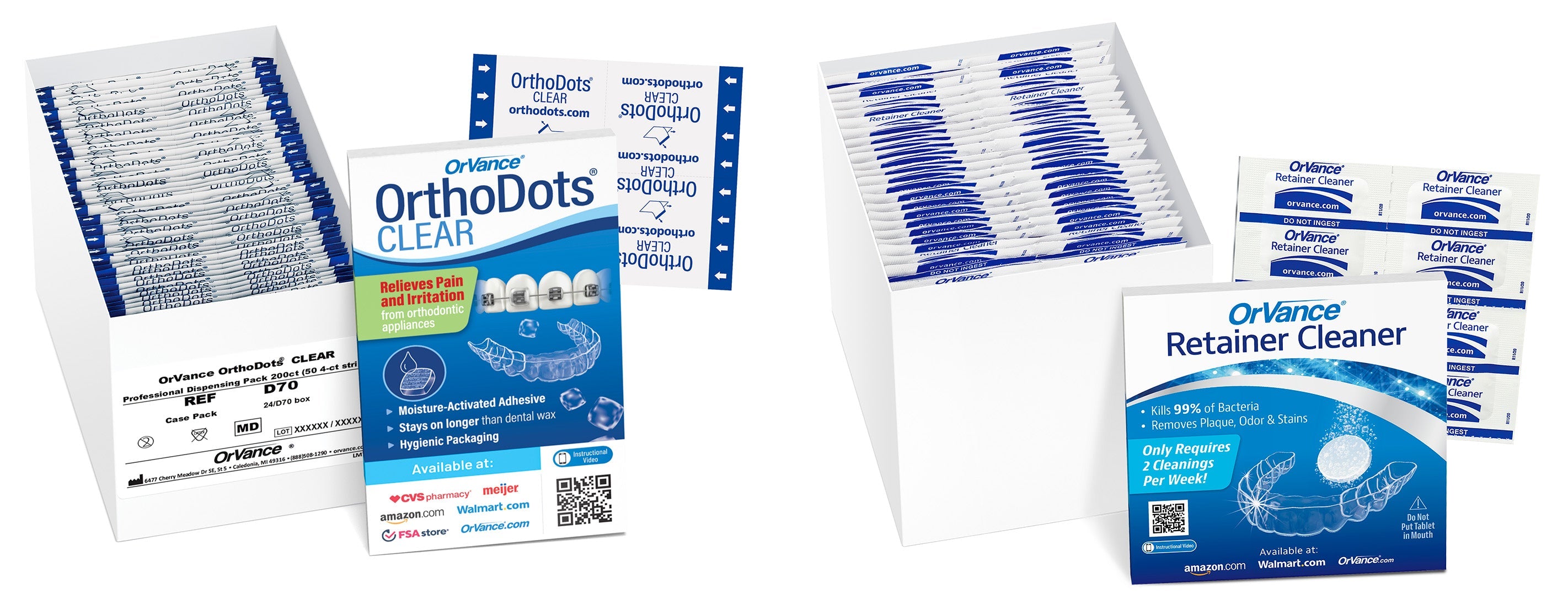 DOC Brands Launches OrthoDots® CLEAR And OrVance® Retainer Cleaner Professional Dispensing Packs